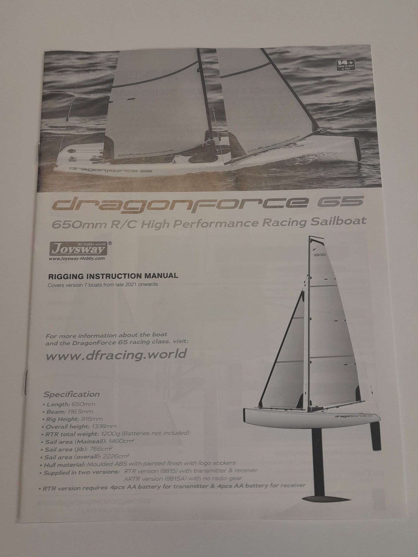 DF65 V7 Complete Boat Kit (RTR) Includes Joysway Transmitter & Receiver